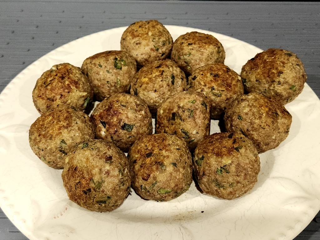 2 3/4 to 3 ounce homemade meatballs